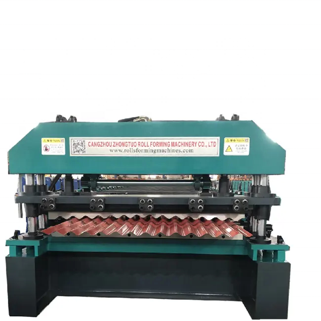 High Speed Zinc Corrugated Sheet Roll Forming Roofing Panel Making Machine South America