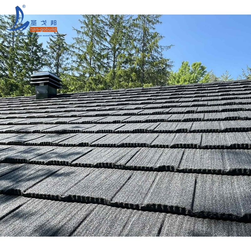 Interlocking Stone Coated Metal Roof Tiles America Quality Roofing Materials Long Size Aluminium Roofing Sheets
