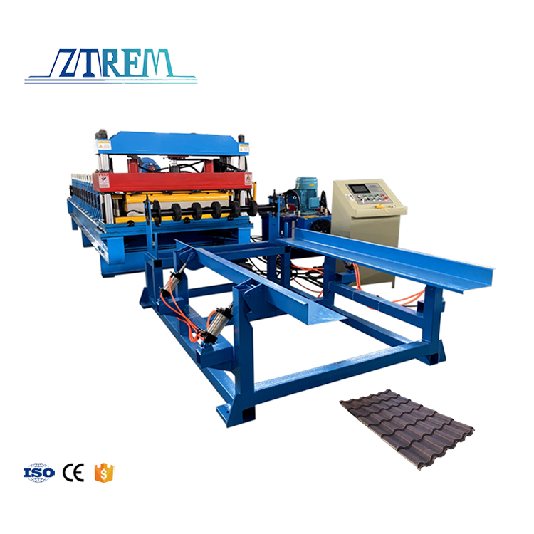 ZTRFM Factory Sales Glazed Tile Making Machine Galvanized Steel Roofing Sheet Press Machine Glazed Roll Forming Machine