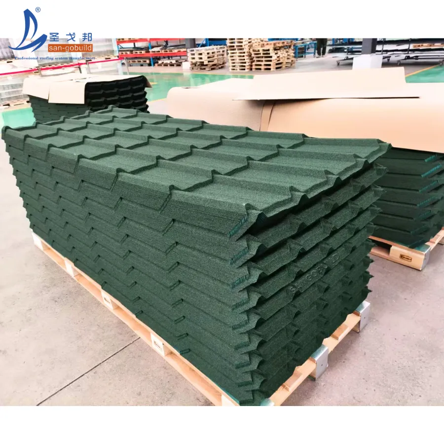 Long Span Aluminum Roofing Tiles Corrugated Bamboo Zink Stone Coated Metal Roofing Sheets Multi-Color+0.25mm-0.5mm