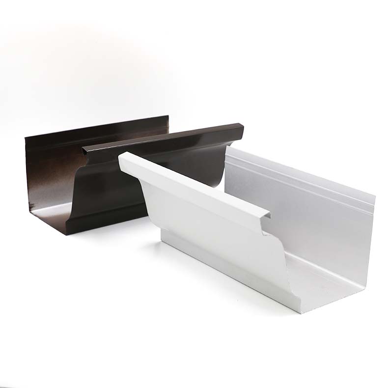 Aluminum 5" 6" K-style Hidden Rain Gutter for Rain Gutter Accessories