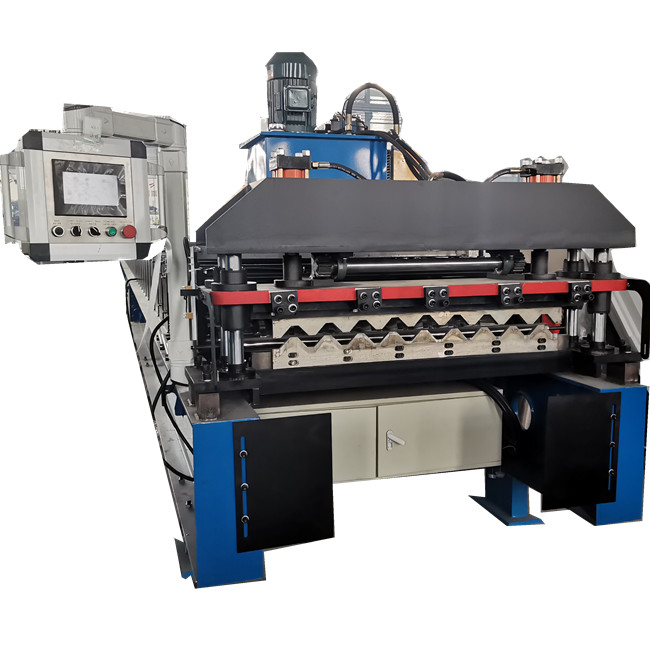 Azerbaijan Cheshuya Dalgaprofil Monterrey Damante Runoprofil Roofing Profile Roof Tile Roll Forming Machine with Gear Bearing