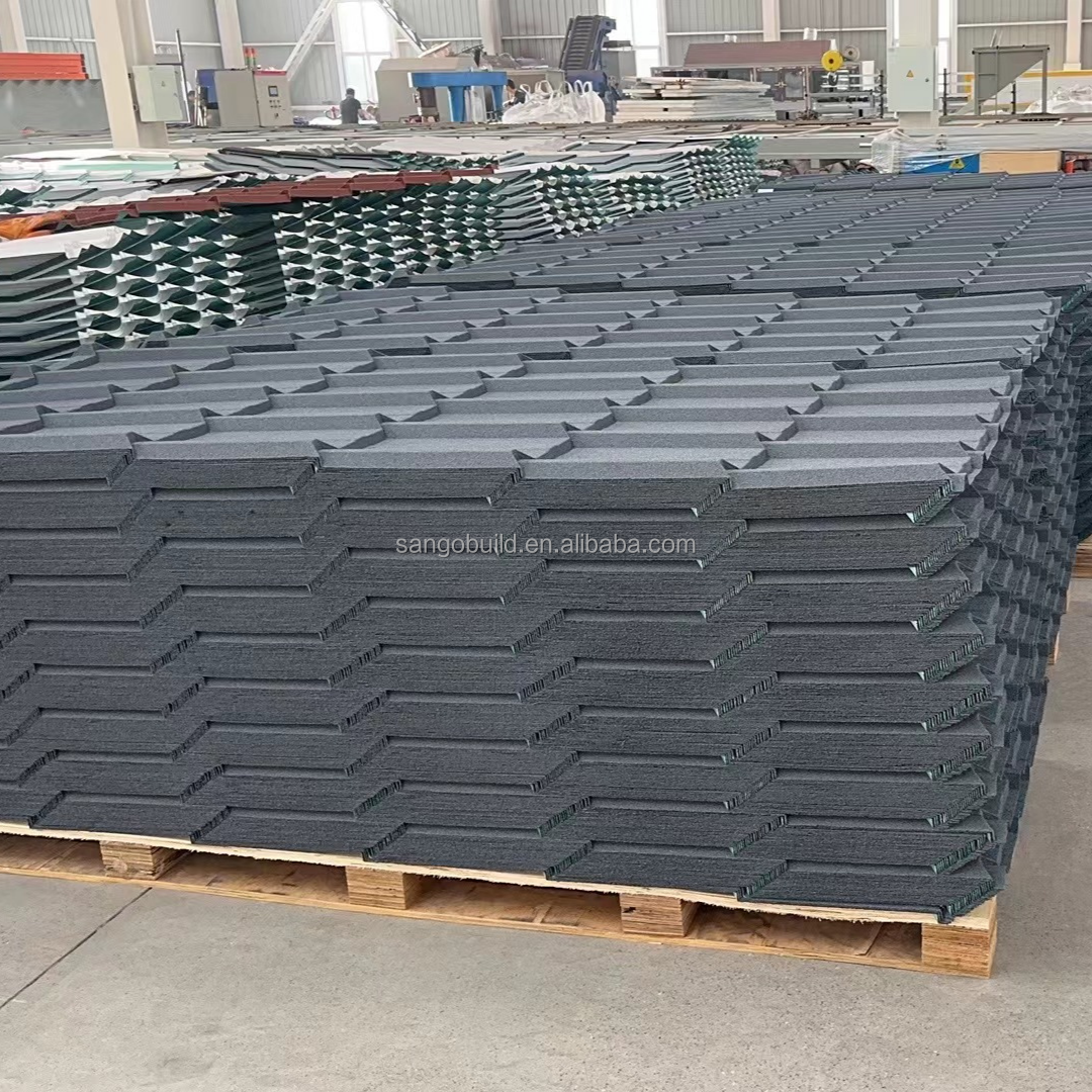 Stone Coated Durable Lightweight Steel Roofing Solution for Residential and Commercial Buildings Stone Coated Metal Roofing