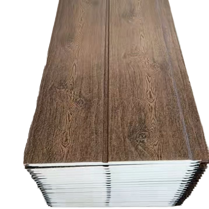 High Quality Modern Wooden Board Appearance Metal Panel Siding for Living Room