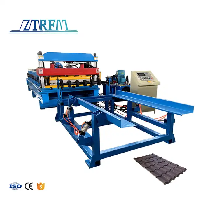 ZTRFM High Speed Full Automatic Glazed Colored Tile Making Machinery Step Tile Roofing Sheet Making Machine