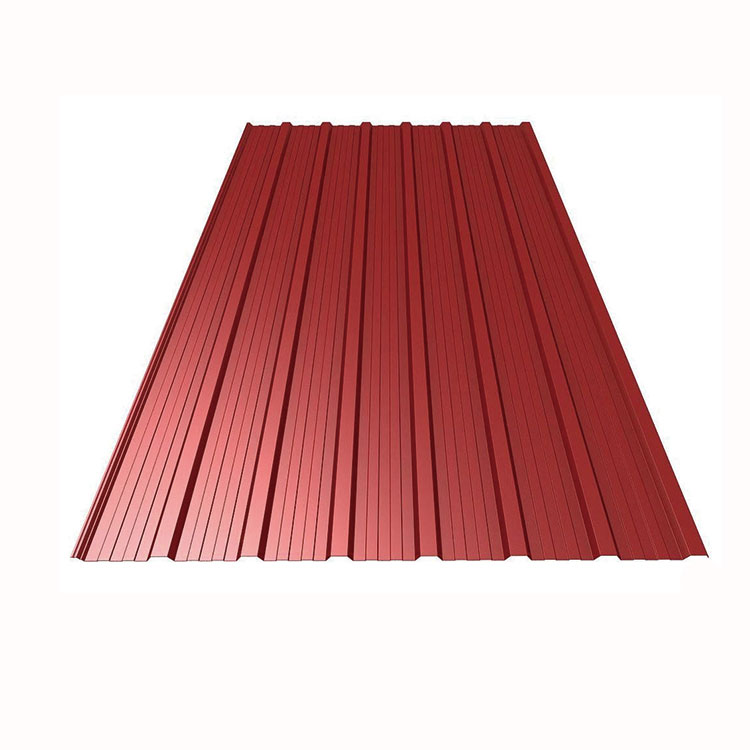 0.7mm Color Coated Corrugated Metal Plates PPGI Roofing Sheets 0.4mm Thickness Coated Gi Corrugated Plate