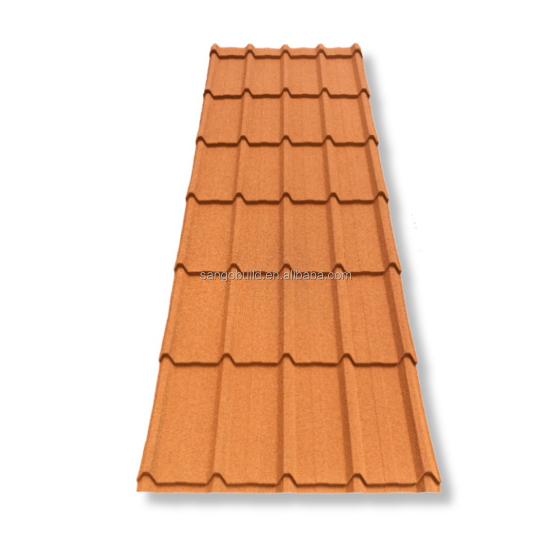 Corrugated Stone Coated Steel Roof Sheet, Long-Lasting Color, Anti-Corrosion, Suitable for Modern Houses and Villas