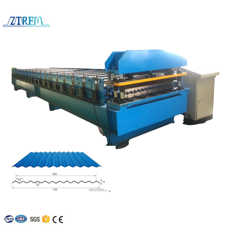 Corrugated Sheet Metal Machine Metal Roofing Corrugated Tile Roll Forming Machine