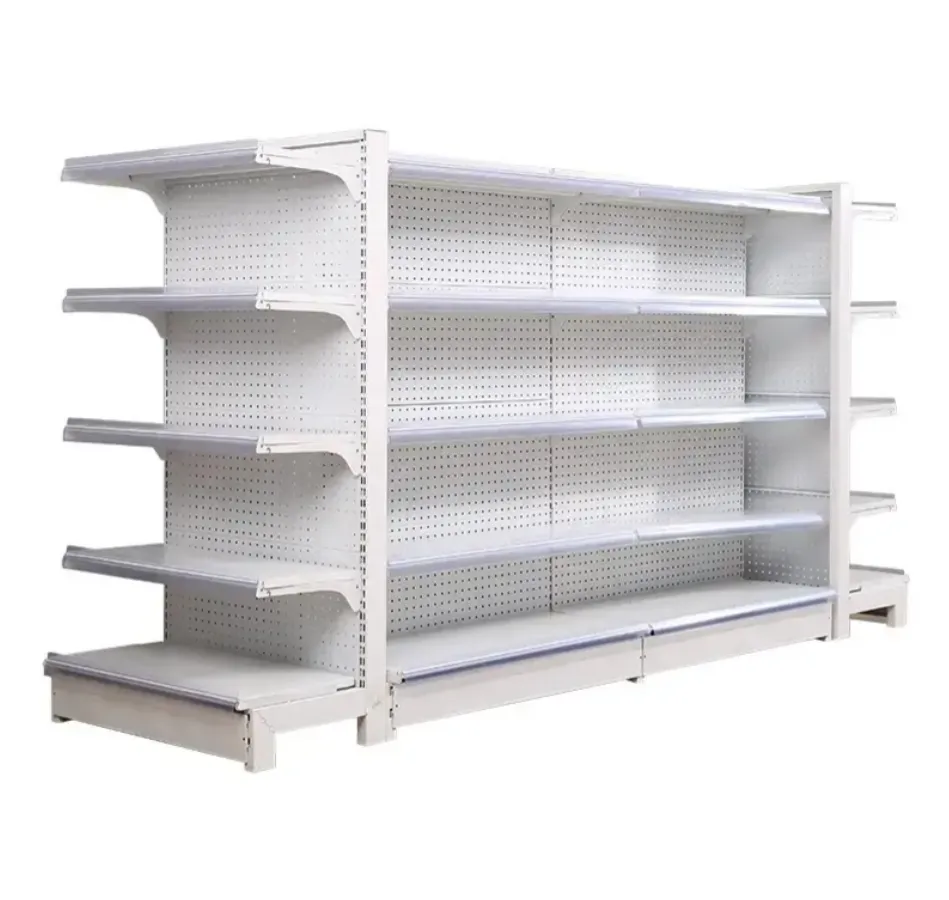 High Quality Custom Light-Duty Metal Gondola Shelving for Supermarket & Grocery Retail Display Stand Rack