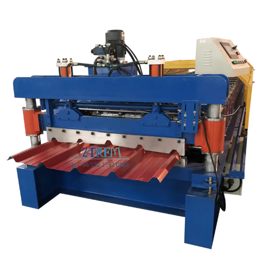 Iron IBR PBR Trapezoidal Roofing Sheet Tiles Building Material Roll Forming Machinery IBR+5.5kw+4kw