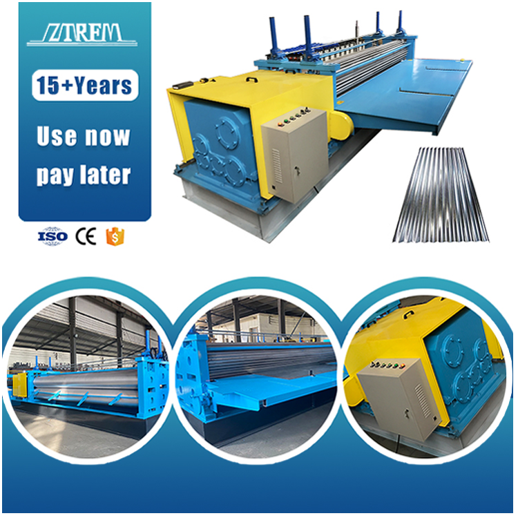 Corrugated Barrel Iron Roof Sheet Making Machine Barrel Type Metal Sheet Corrugation Machine