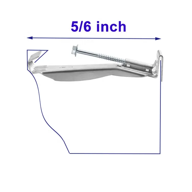 Custom Aluminum Metal Gutter Hanger Hidden Bracket Aluminum Alloy