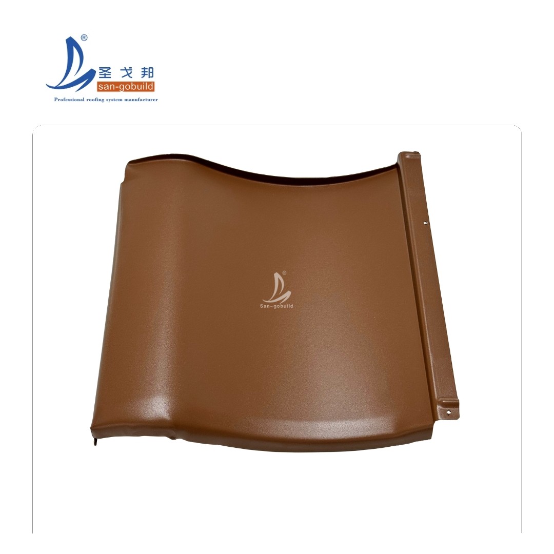Premium Aluminum Alloy Terracotta Kawara Metal Tile Curved Roofing Sheet for Cultural Architecture