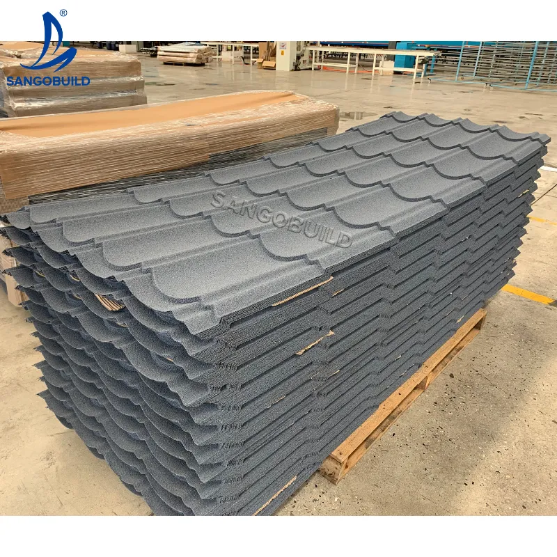 Exceptional Aesthetic Appeal Long Span Stone Coated Steel Roof Panels Roofing Shingle Color Steel Plate