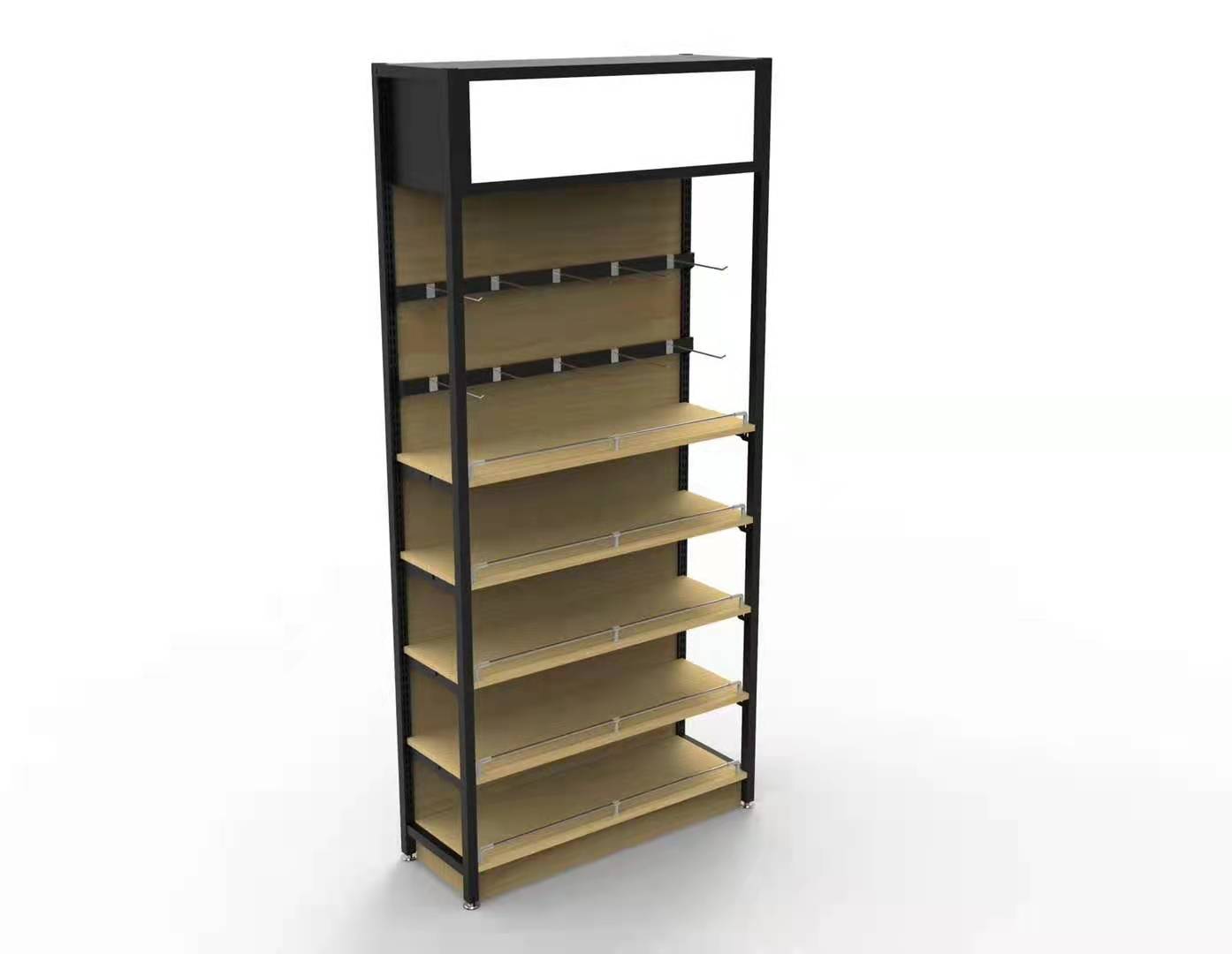 2025 Hot Sale Gondola Shelving Grocery Display Rack Single Side Supermarket Shelves
