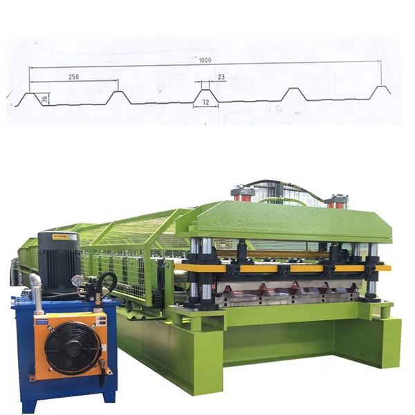High-Accuracy Trapezoid Roof Roll Forming Machine High-Productivity Core Motor Tile Making Machinery Gear Bearing CE Certified
