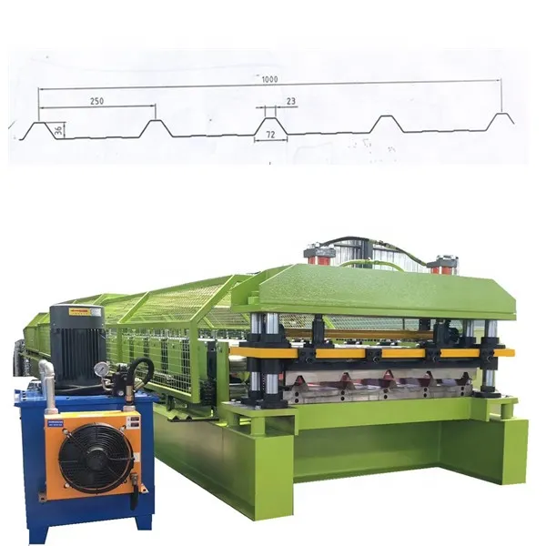 High-Accuracy Trapezoid Roof Roll Forming Machine High-Productivity Core Motor Tile Making Machinery Gear Bearing CE Certified 15 m/min+ZTRFM-AG+7.5kw
