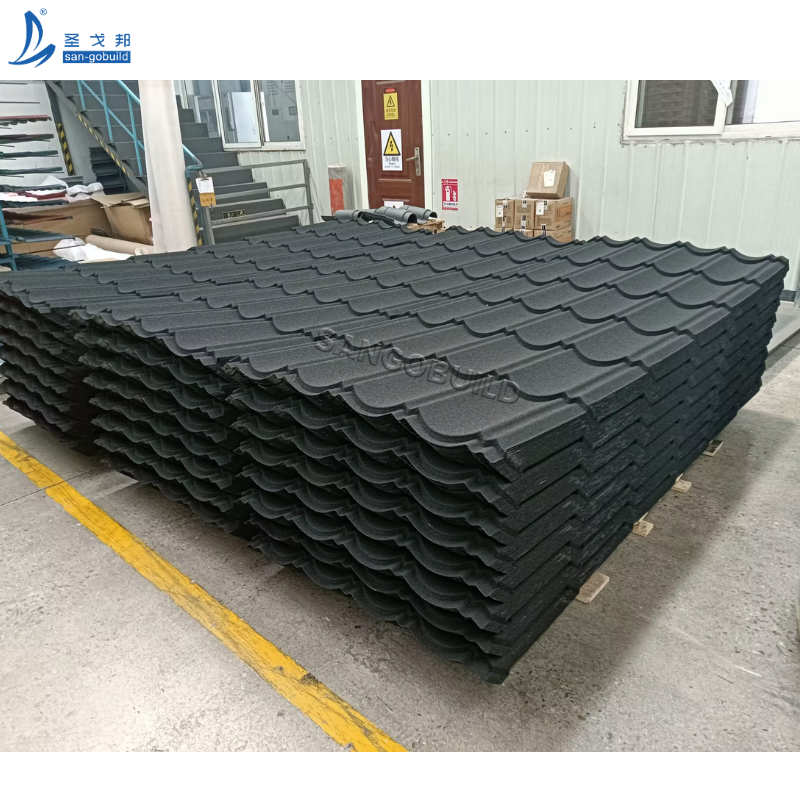 High Quality Shingles Roof Innovative Design Long Span Stone Coated Metal Roof Tile for Different Buildings