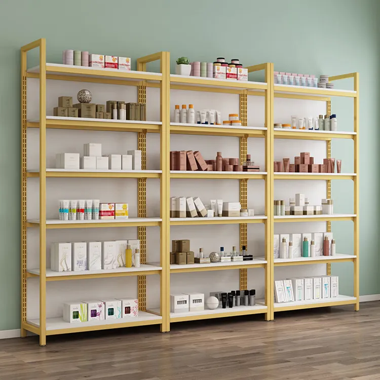 Hot Custom Metal and Display Racks for Retail Stores Supermarket Shelves Grocery Store Design for Book Shelves 1-7 Layers+120-160 kg+Optional+W900/1200*D250/300/350/400/450/500*H1300/1600/1900/2200mm+ODM
