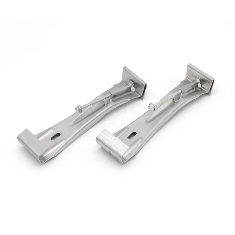 Rainwater Drainage System Aluminum 5 Inch K-Style Hidden Gutter Hanger Brackets