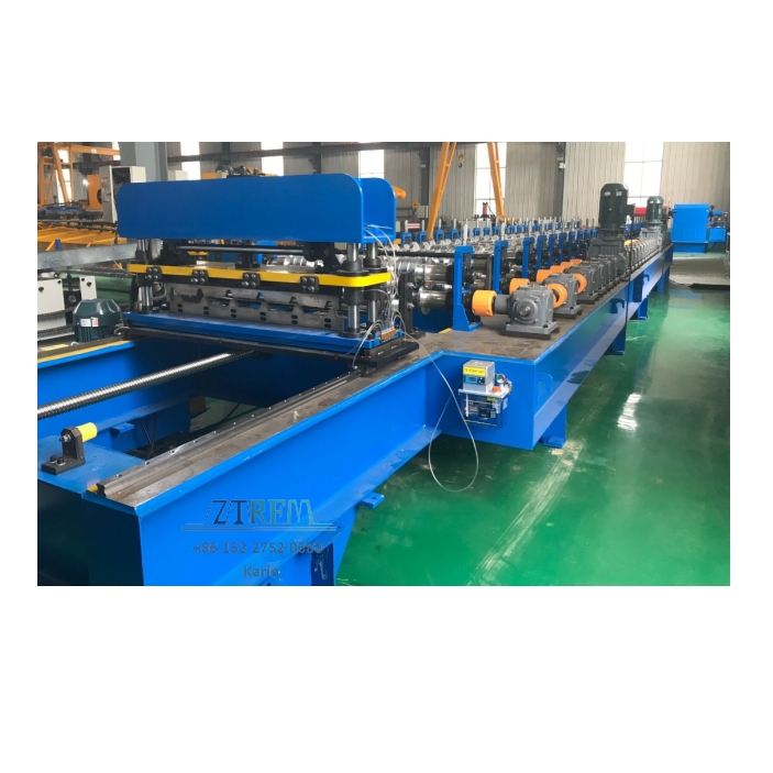 ZTRFM High Speed Trapezoidal Roofing Making Roll Forming Machine 1200mm Cold Metal-Bending for Sheet Metal Tile Bearings