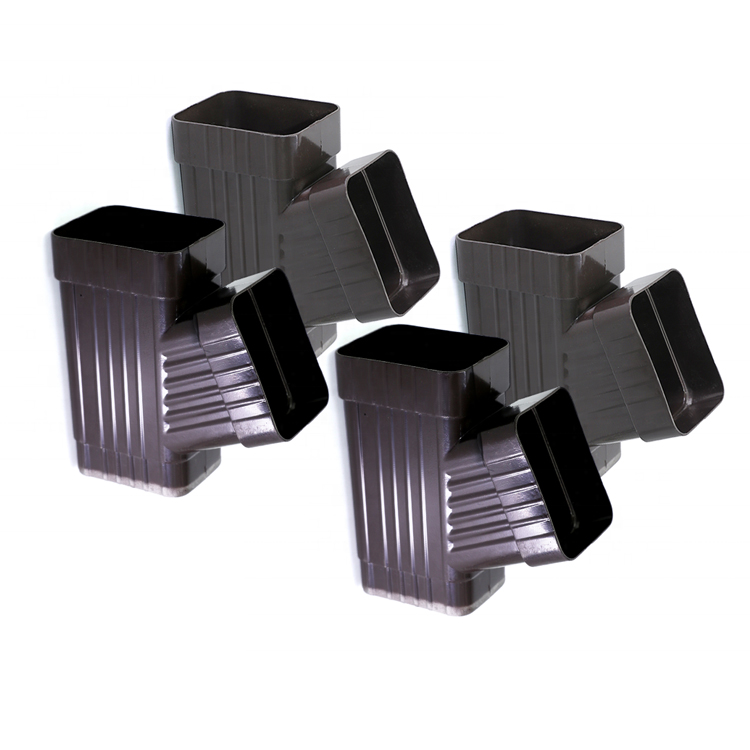Rainwater Downspout Connection Aluminum Die Cast Oblique Tee
