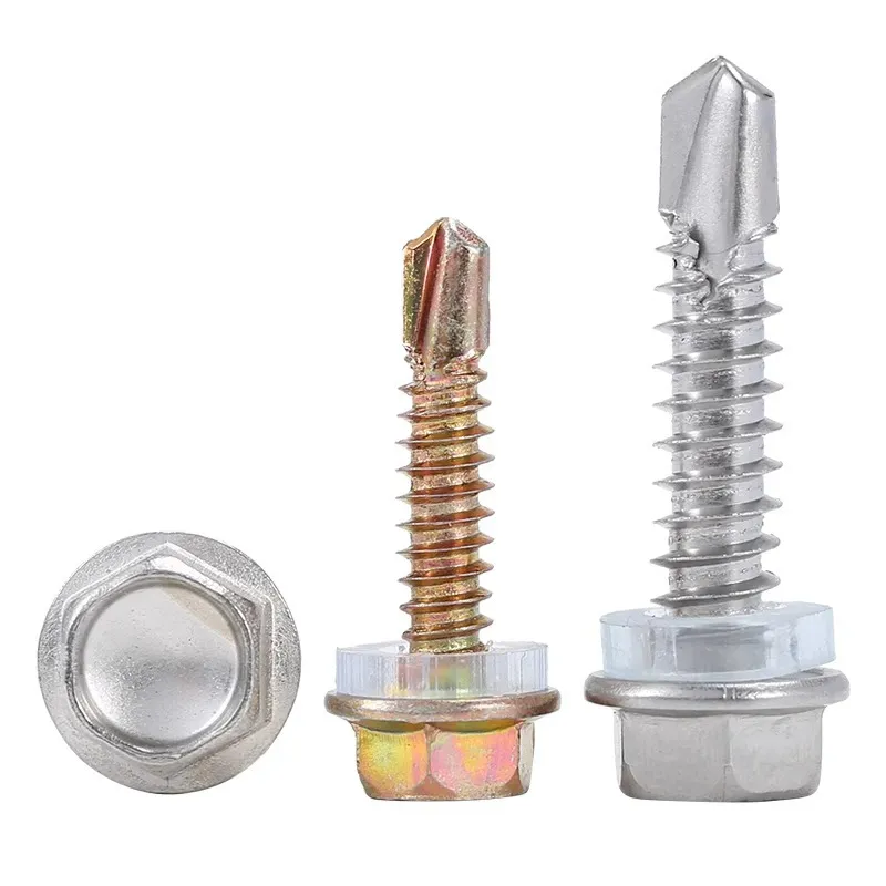 410 Stainless Steel Self-Tapping Screws Nails 5 Sizes (3/4 1in 1-1/4in 1-1/2in 2in) Ring Smooth Woodworking Metal Applications