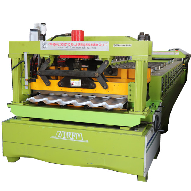 Zhongtuo 2025 High Quality Monterry Tile Metal Step Tile Roofing Sheet Rolling Forming Machine for Peru