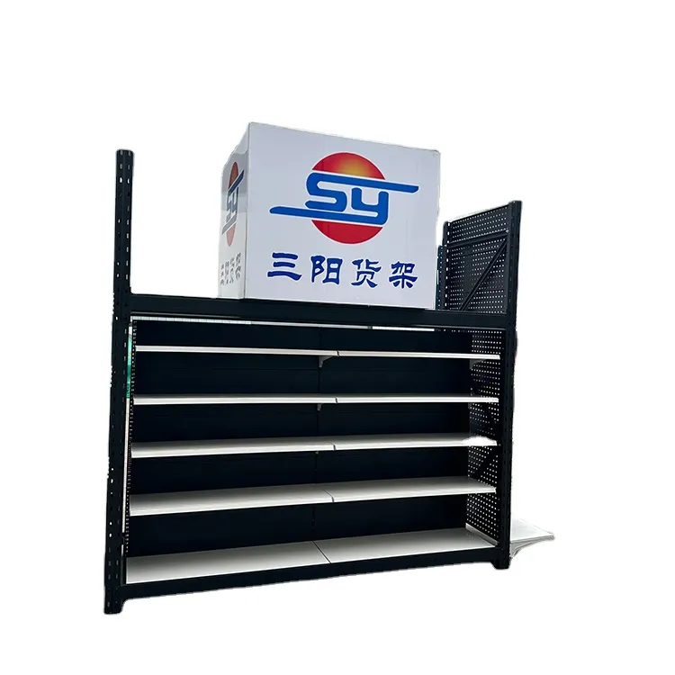 OEM Supermarket Shelves Heavy-Duty Gondola Shelving for Store Display Racks Merchandise Display Stands Retail Gondola Racking 1-5 Layers+10-50 kg+Black/white/gray/wood grain/yellow/blue/red etc.+W900/1200*D250/300/350/400/450/500*H1300/1600/1900/2200mm+ODM