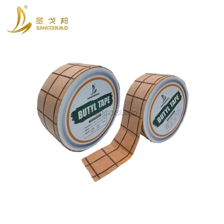 High Quality Nonwoven PE Butyl Tape Waterproof Roofing Materials Sealing Tape Rubber Single Sided Butyl Tape 10mm