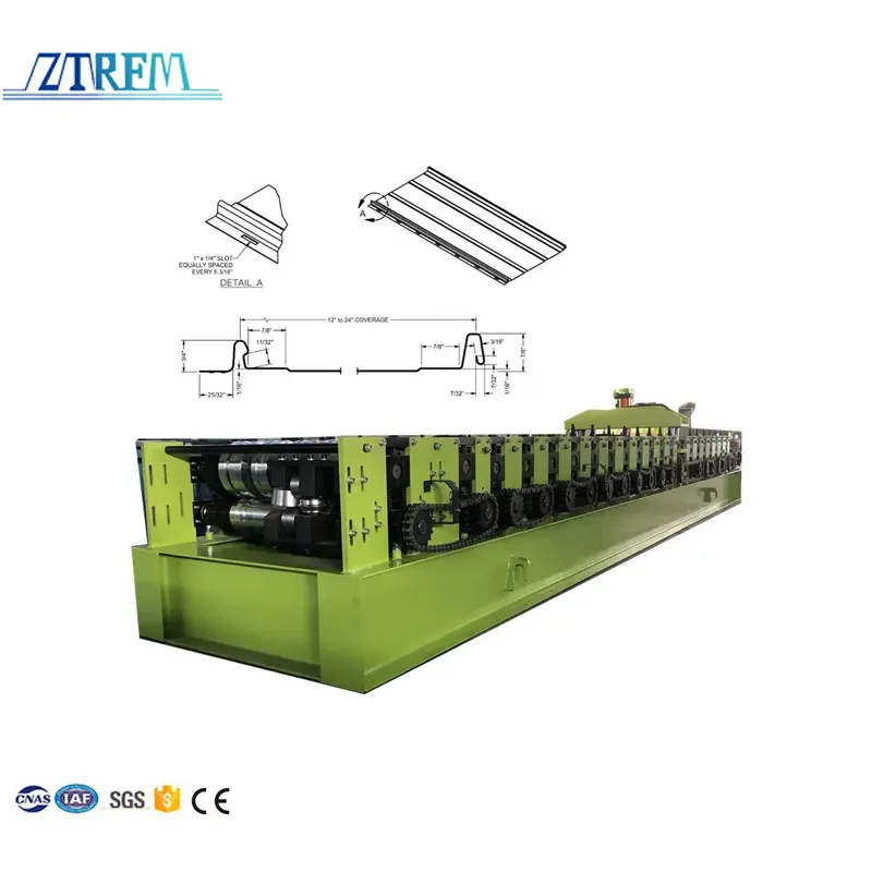 Standing Seam Roof Panel Roll Forming Machine Colored Steel
