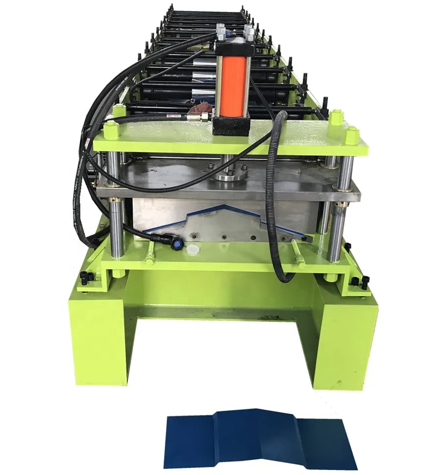 Full Automatic Metal Roof Ridge Cap Roof Valley Flashing Roll Forming Machine
