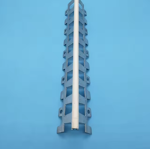Galvanized Steel Profile with PVC and Vinyl Tips Impact-Resistant for Coloured Facade Decoration