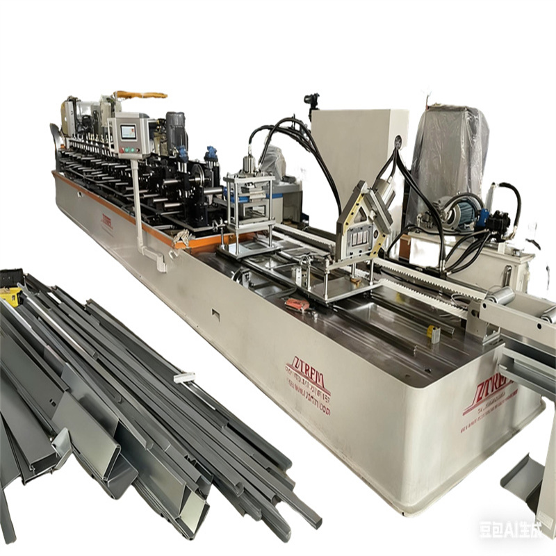 PLC Controlled Motor-Driven Width Adjustable Metal U Channel Steel Lining Profile Rolling Machine