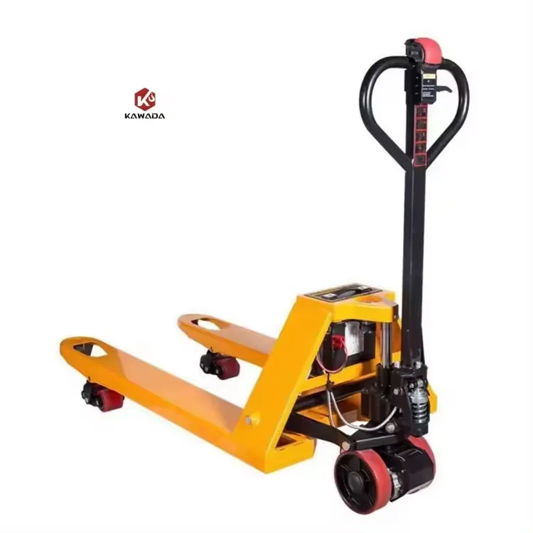 Electric Hand Pallet Truck China Lift Stacker 1000/1500/2000kg Full Electric Pallet Truck Forklift in Warehouse yellow+3 Ton+2000KG -5000KG+2 000 mm