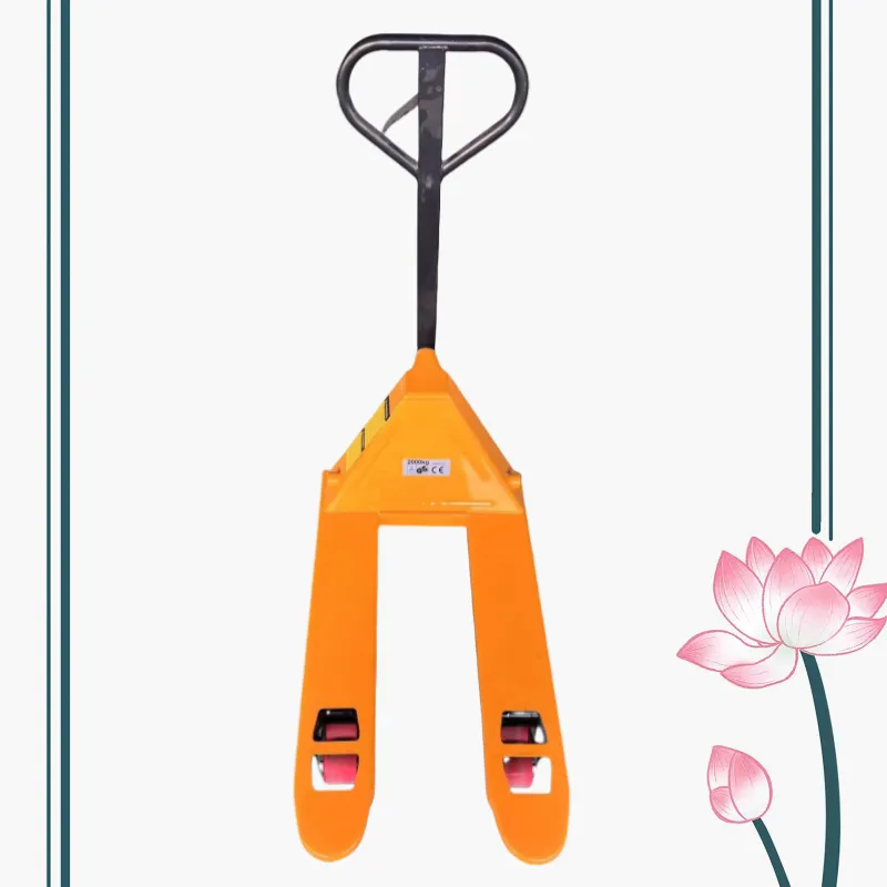 Manufacturer Nylon Steel Stacker 2.5ton 3ton Manual Pallet Truck with PU Nylon Wheel Hand Pallet LifterTruck 2 Ton+1100 mm+550 mm+200mm