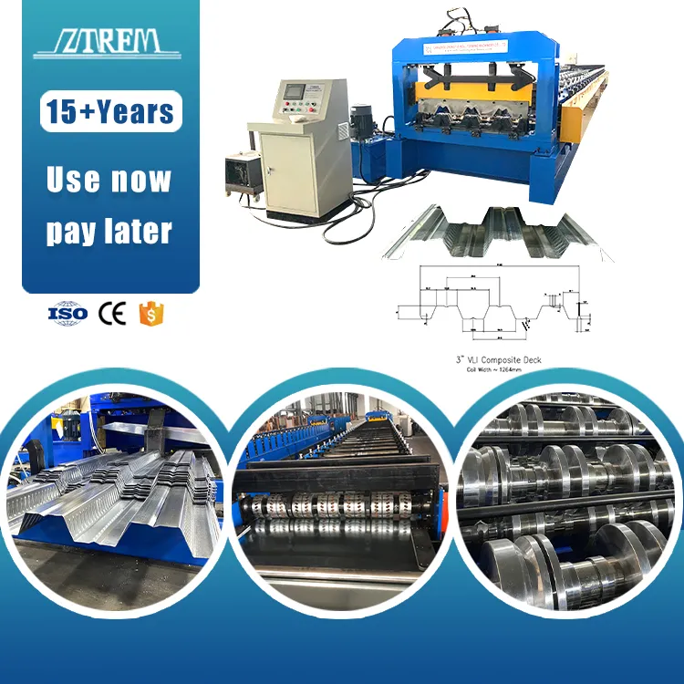 Best Selling 3 Inch Composite Floor Deck Rolling Forming Machine Floor Deck Rolling Forming Machine