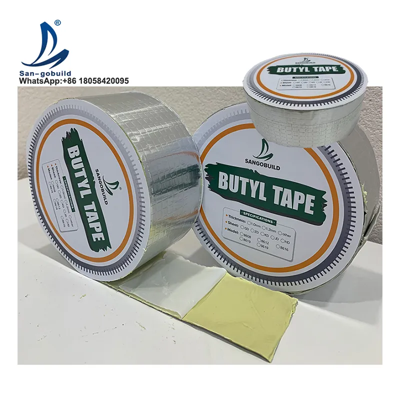 Waterproof Material 3mm Butyl Rubber Tape for Roofing 0.8mm