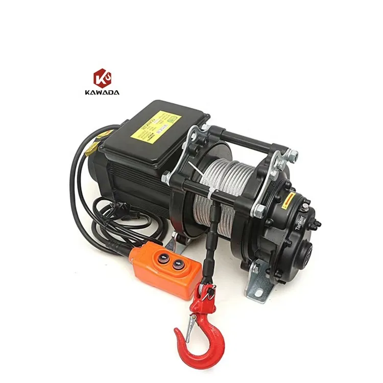 Pa Type Pa1000 500kg/1000kg 110v 220v 230v Wireless Remote Control Mini Micro Wire Rope Electric Hoist 0.5 Ton+JT-400 JT-500 JT-600+20 m