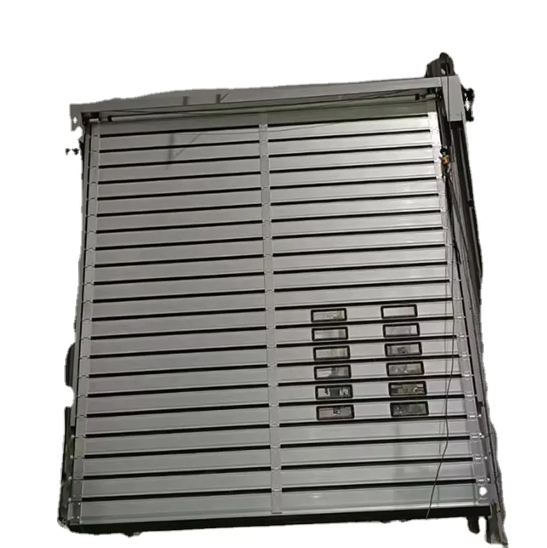 Industrial Hard Fast Rolling Door with Transparent Insert for Logistics Center Aluminum alloy original color