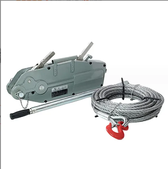 Tirfor Hand Winch Hot Sale Wire Rope Hand Hoist Tirfor Winch with Ce 0.8-5.4 Ton Alum. Tirfor Hand Rope Winch 20 m+0.5 Ton