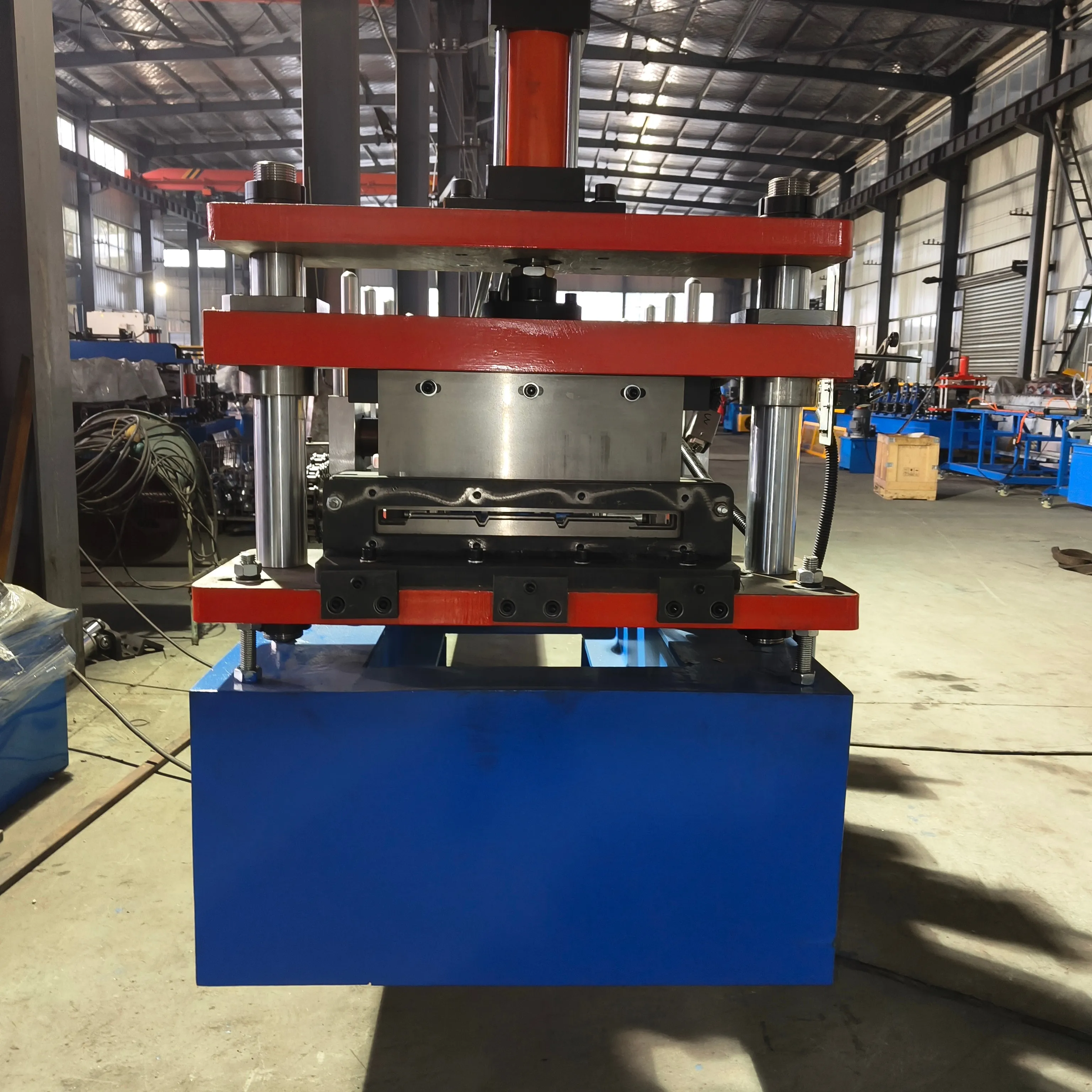High Speed PLC Controlled Gear Drive Motor & Bearing Steel Tile Soffit Wall Panel Roll Forming Machine China 25m/ min+ZT16+1200