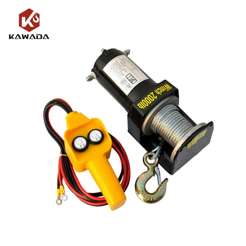 Small Mini 2500lbs 2000 Lbs 2000lbs 12v 24v 48v Electric Winch Ac Winches+2000LBS(907.18kg)