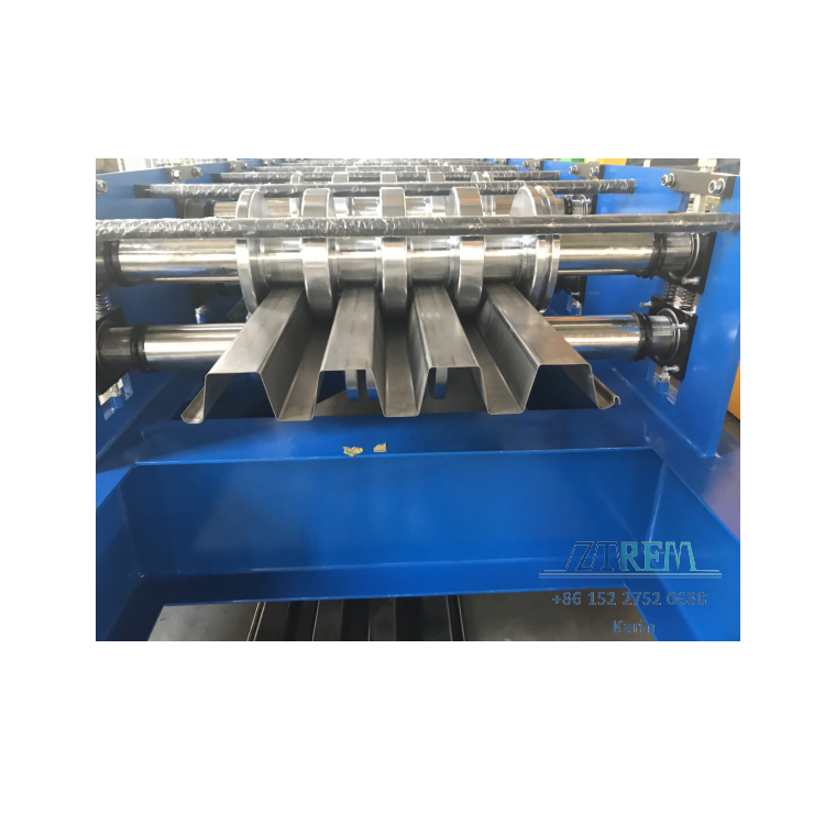 ZTRFM 75mm Height Galvanized Metal Steel Floor Tiles Decking Sheet Roll Forming Machine for Buildings Construction