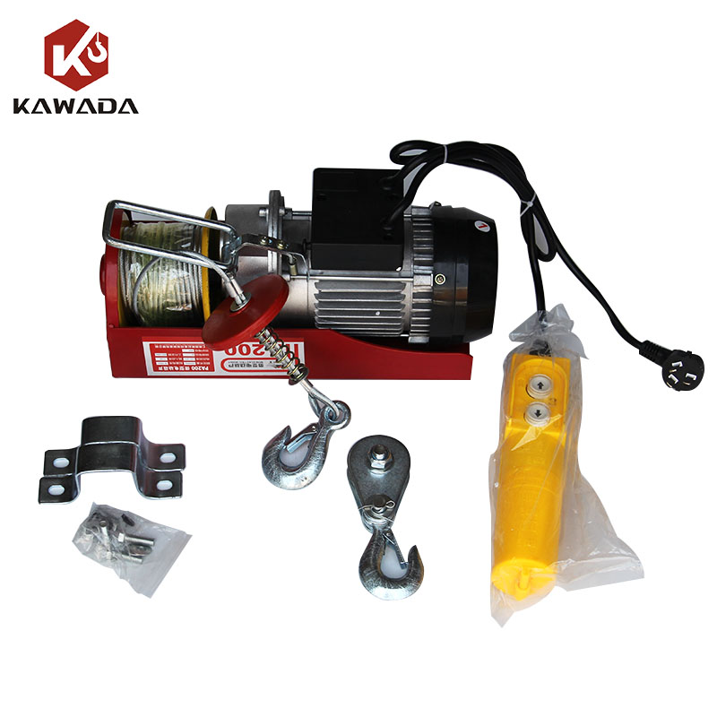 High Quality Pa500 Mini Electric Hoist Electric Wire Rope Lifting Hoists 200kg 400kg 1000kg Electric Hoist
