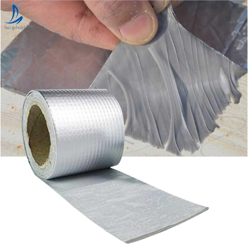 Leak Repair Self Adhesive Aluminium Foil Butyl Rubber Tape Super Sticky Roofing RV Window Sill Sealing