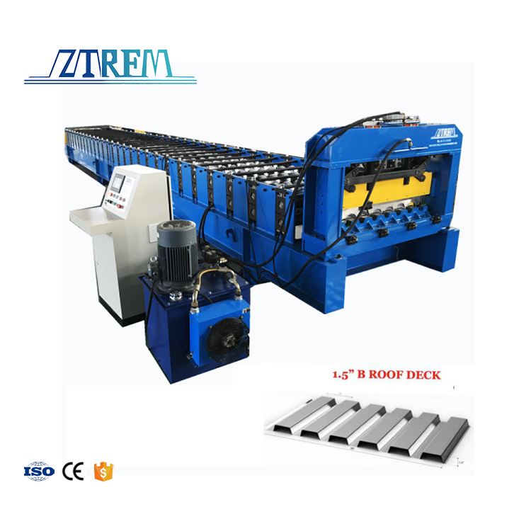 ZTRFM Full Automatic Cold Formed Steel 1.5B 2B 3B Floor Deck Roll Forming Machine