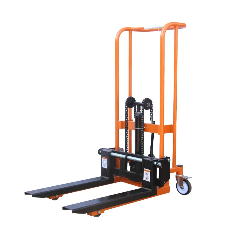 Manual Forklift 200Kg 400Kg 2000Kg 3000Kg Truck for Warehouse Factory Container Portable Light Weight Hand Stacker 2 Ton+900 mm+520 mm+1600MM