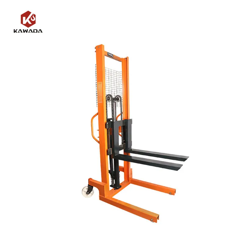 1t Hand Manual Pallet Operated Stacker Hydraulic Forklift CTY-01+1 600 mm+1 Ton