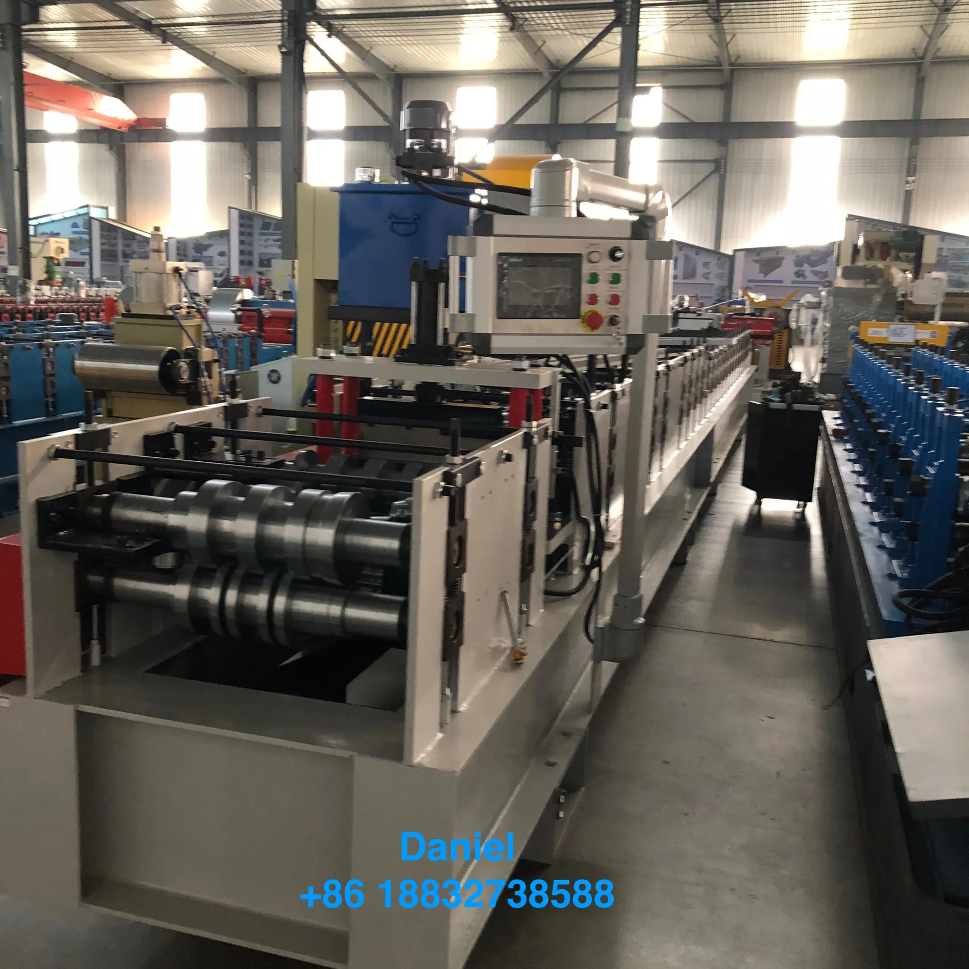 Wall Panel Cladding Tile Forming Machine with PLC Control Hydraulic Cutting CE Certified Motor & Gearbox Core Components 30 m/min+Wall Panel Cladding Machine+7.5KW